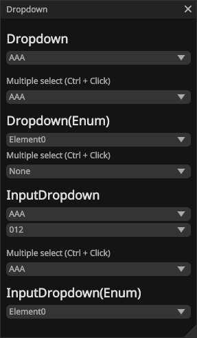 dropdown