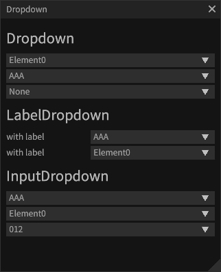 dropdown