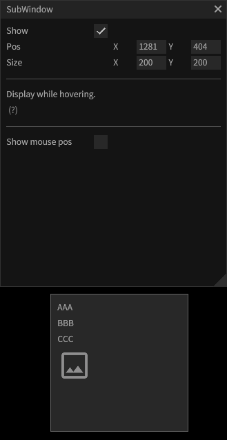 sub-window