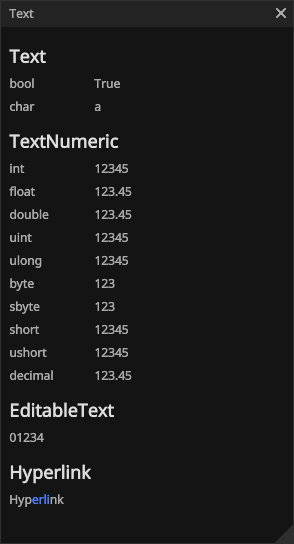 text